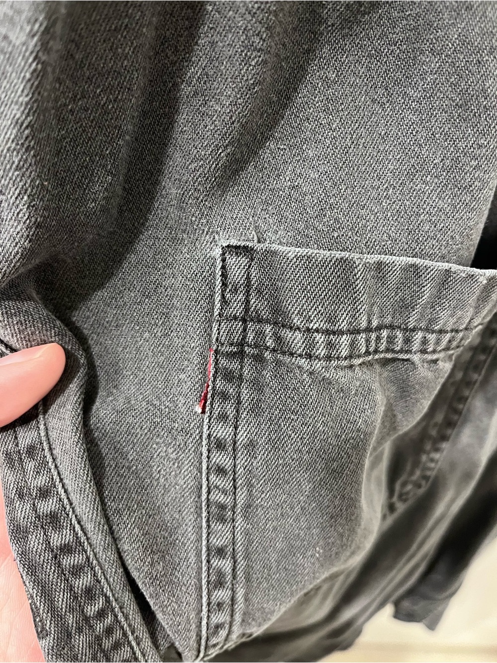 Levi's Men's Faded Charcoal Button-Up Shirt Jacket - Picture 3 of 4